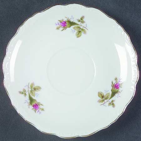 Moss Rose Saucer for Footed Cup