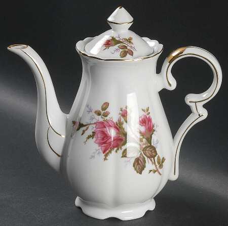 Moss Rose Mini Coffee Pot & Lid