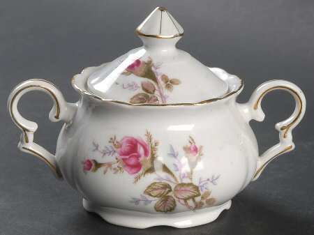 Moss Rose Mini Sugar Bowl & Lid
