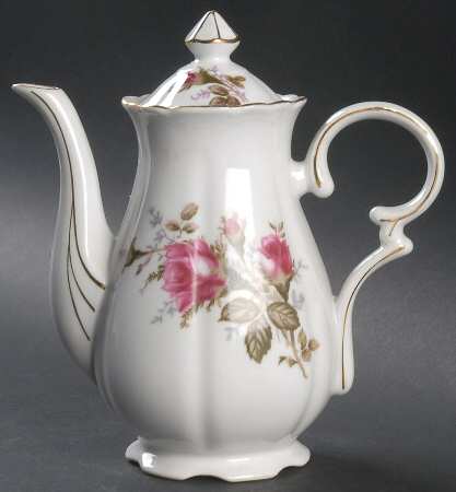 Moss Rose Mini Coffee Pot & Lid