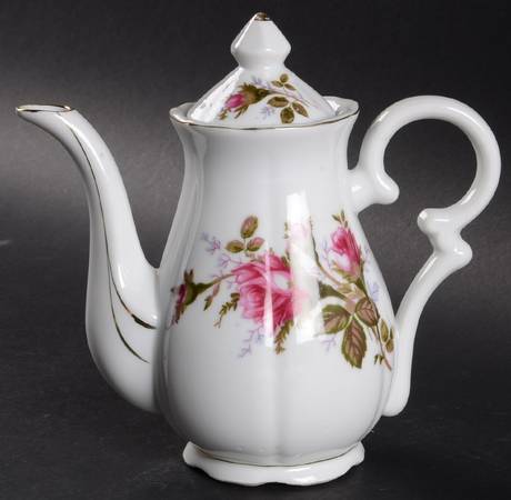 Moss Rose Mini Coffee Pot & Lid