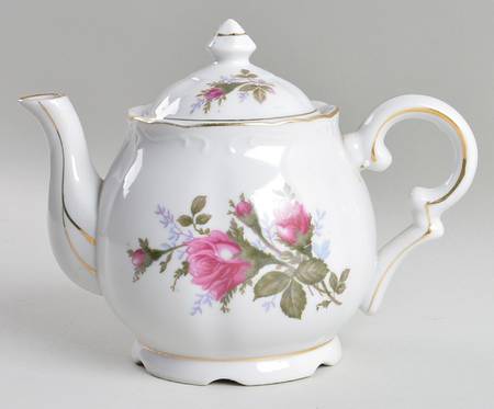 Moss Rose Musical Teapot & Lid