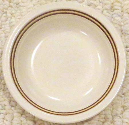 Nutmeg Rim Fruit/Dessert (Sauce) Bowl