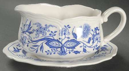 Oriental Onion Gravy Boat & Underplate