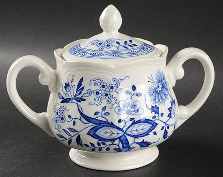 Oriental Onion Sugar Bowl & Lid