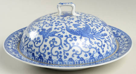 Phoenix Bird Pancake Dish & Lid