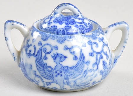 Phoenix Bird Mini Sugar Bowl & Lid
