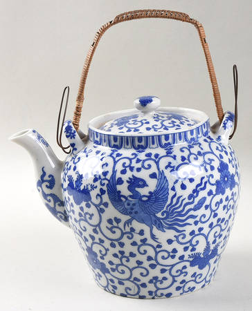 Phoenix Bird Teapot & Lid with Removable Top Handle