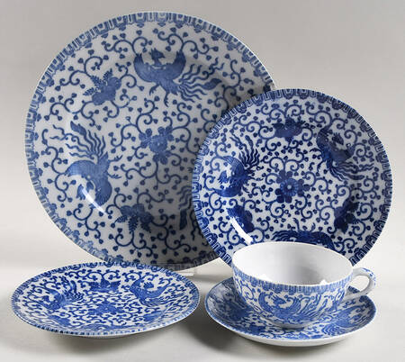 Phoenix Bird 5 Piece Place Setting
