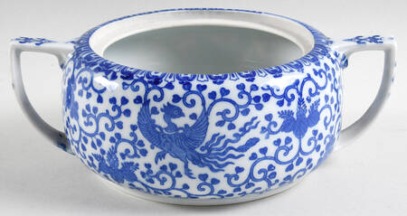 Phoenix Bird Sugar Bowl No Lid