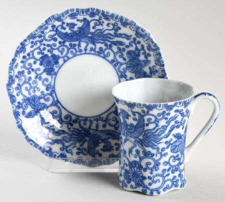 Phoenix Bird Chocolate Cup & Saucer Set