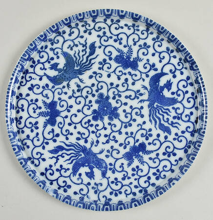Phoenix Bird 10" Round Tray