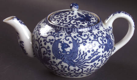 Phoenix Bird Unknown Shape #1 Teapot & Lid