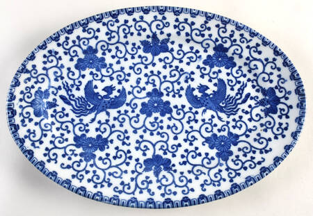 Phoenix Bird 14" Oval Serving Platter