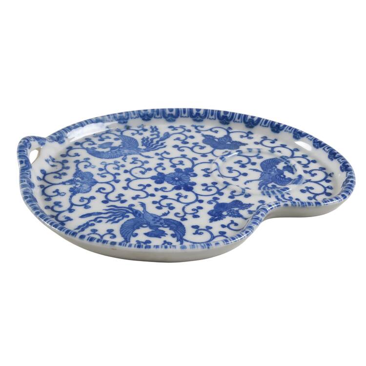 Phoenix Bird Plate for Tea & Toast Snack Set