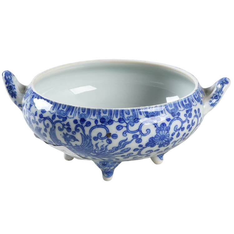 Phoenix Bird Footed Round Vegetable No Lid
