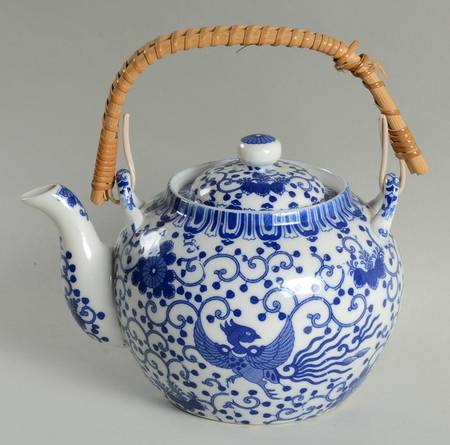 Phoenix Bird Teapot & Lid with Removable Top Handle