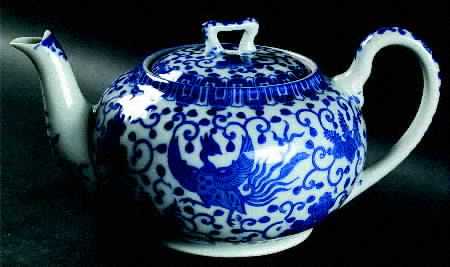 Phoenix Bird Teapot & Lid