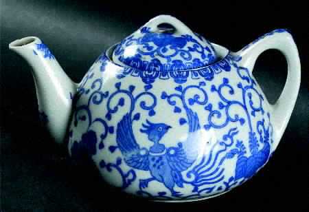Phoenix Bird Child's Teapot & Lid
