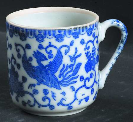 Phoenix Bird Flat Demitasse Cup