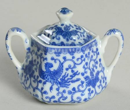 Phoenix Bird Individual Sugar Bowl & Lid
