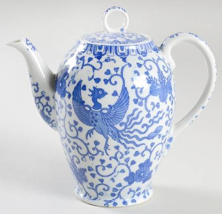 Phoenix Bird Coffee Pot & Lid