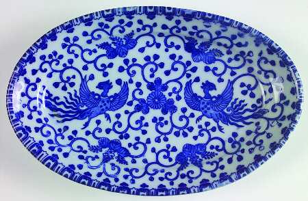 Phoenix Bird 9" Oval Serving Platter
