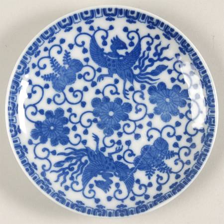 Phoenix Bird Saucer for Flat Cup