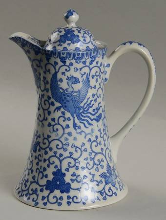 Phoenix Bird Chocolate Pot & Lid