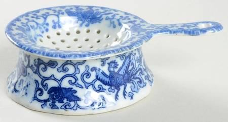Phoenix Bird Tea Strainer & Bowl