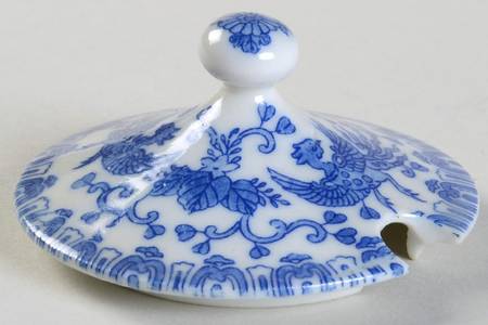 Phoenix Bird Lid for Mustard with Attached Underplate