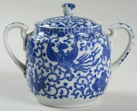 Phoenix Bird #9 Sugar Bowl & Lid