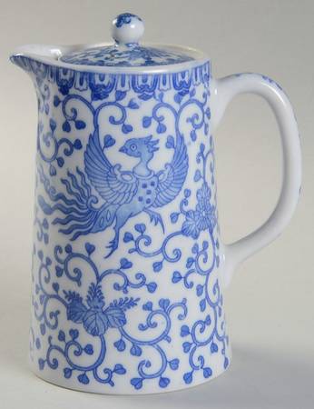 Phoenix Bird Hot Water Jug & Lid