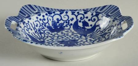 Phoenix Bird 6" Handled Square Bon Bon
