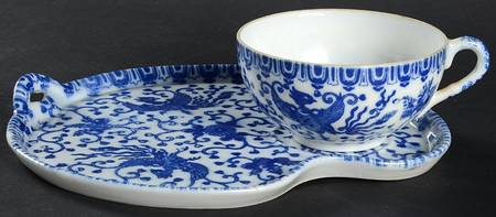 Phoenix Bird Tea & Toast Snack Plate & Cup Set