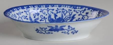Phoenix Bird 9" Oval Vegetable Bowl