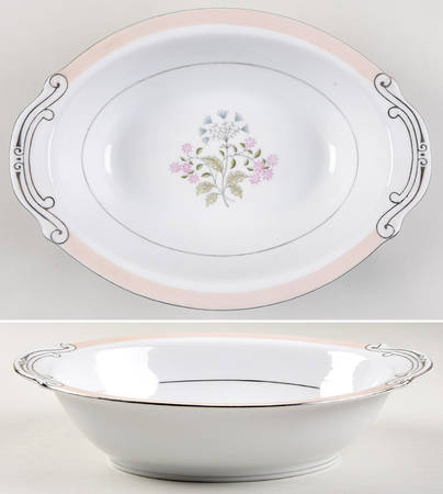 Phyllis 10" Oval Vegetable Bowl