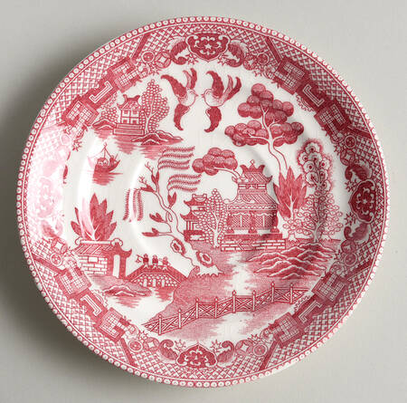 Pink Willow (Fine Quality) Saucer