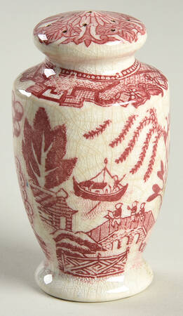 Pink Willow (Earthenware) Pepper Shaker