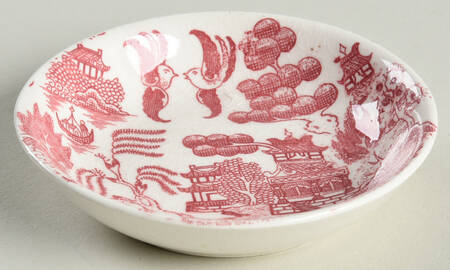 Pink Willow (Earthenware) Butter Pat
