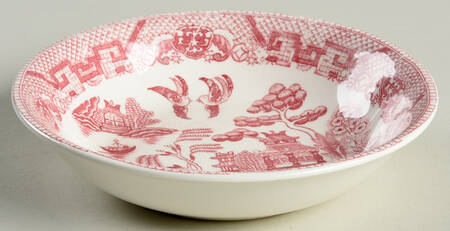 Pink Willow (Earthenware) Coupe Cereal Bowl