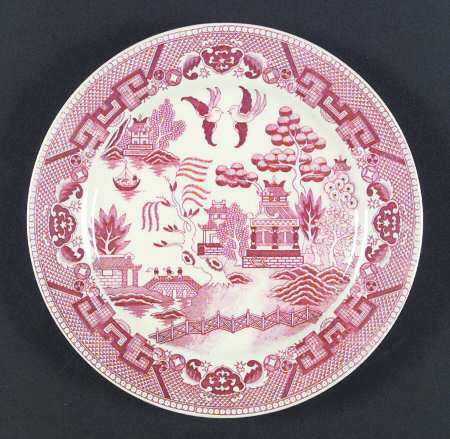 Pink Willow (Earthenware) Luncheon Plate