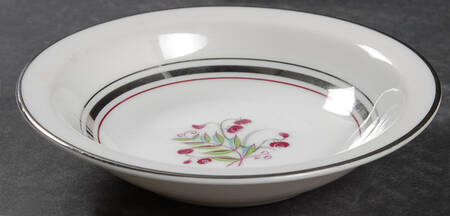 Platinum Beauty Rim Fruit/Dessert (Sauce) Bowl