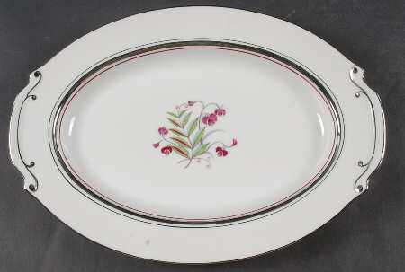 Platinum Beauty 12" Oval Serving Platter