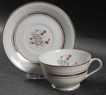 Footed Cup & Saucer Set