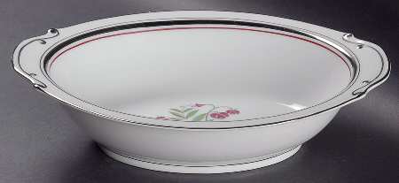 Platinum Beauty 10" Oval Vegetable Bowl