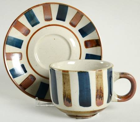 Potters Wheel Flat Cup & Saucer Set