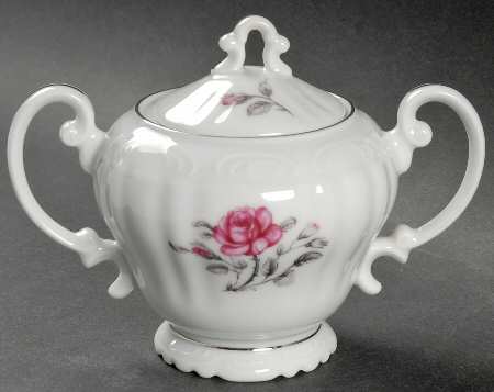 Queen Rose Sugar Bowl & Lid