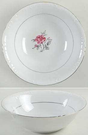 Queen Rose 9" Round Vegetable Bowl