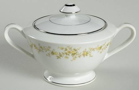 Rose Ballet Sugar Bowl & Lid